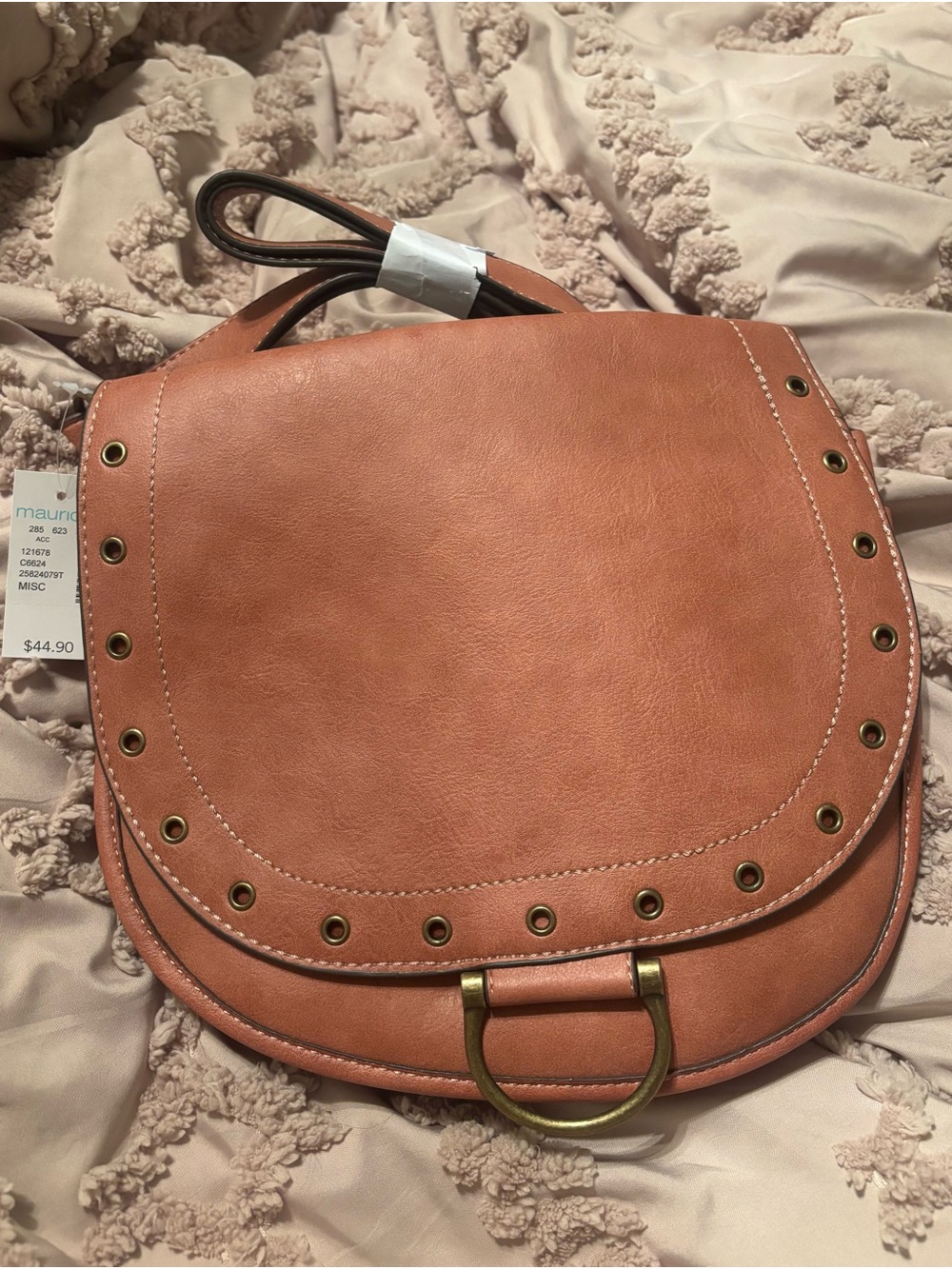 Maurices Saddle Crossbody Bag in Cognac
